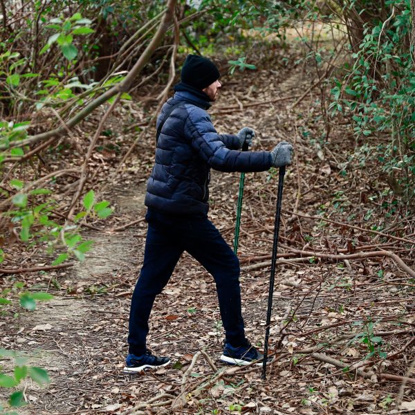 Trekking Poles, Collapsible Walking Stick - Hiking Portable Supplies While Hiking, Camping, Cross-Country - Image 5