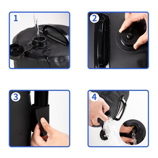 Canopy Water Weight Bag, 176 LBS Water Tent Weights Set of 4 Leg Weights for Pop Up Canopy, Canopies, Tent, Gazebo, Black - Image 5